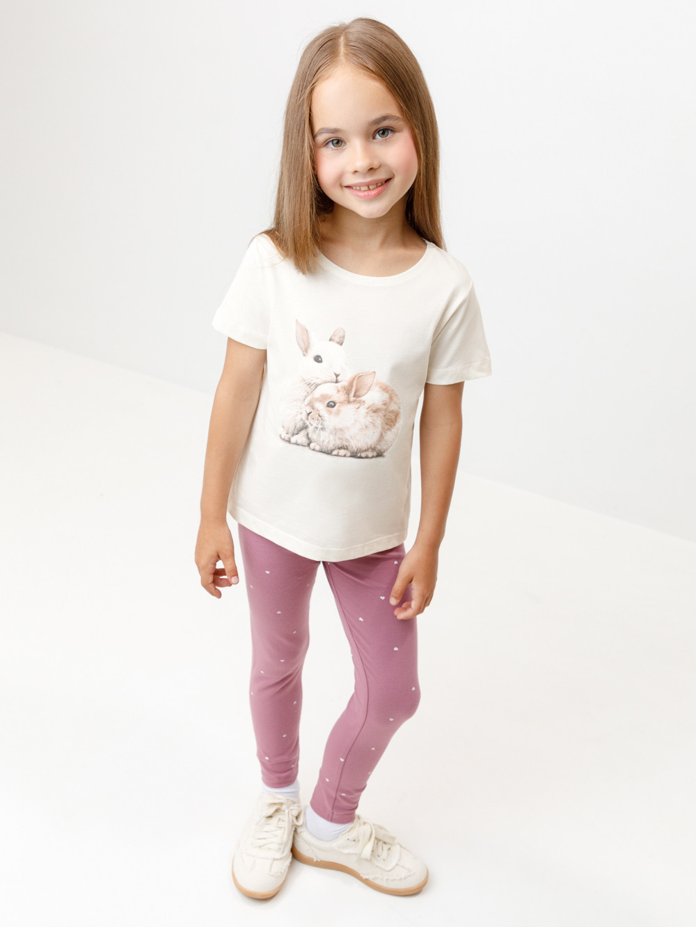 Футболка для девочки, артикул: КР 302813, цвет: светло-розовый