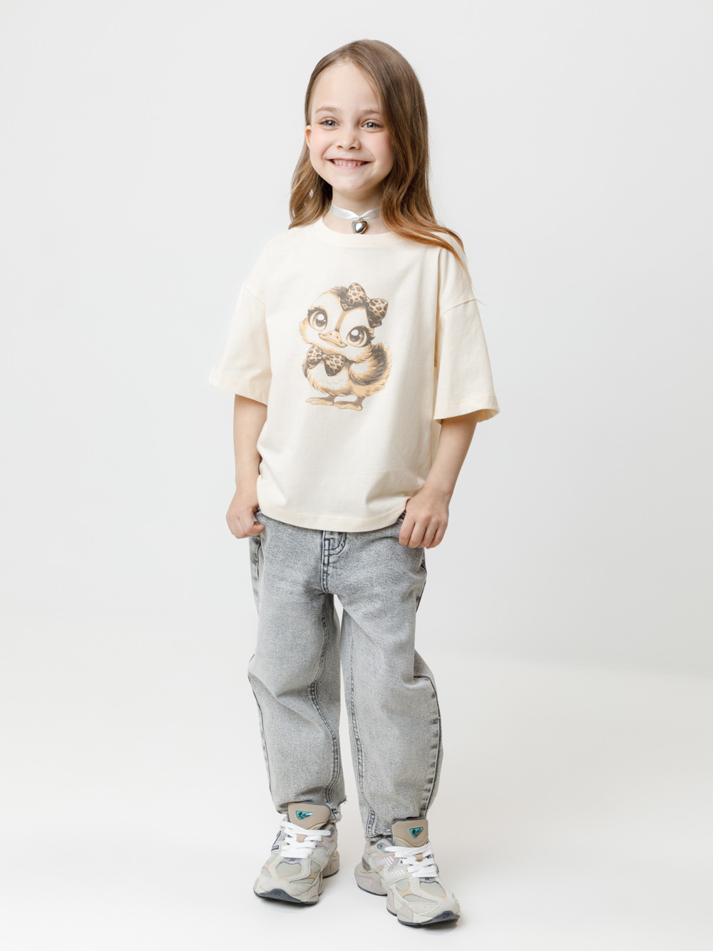 Футболка для девочки, артикул: КР 302906, цвет: сахар