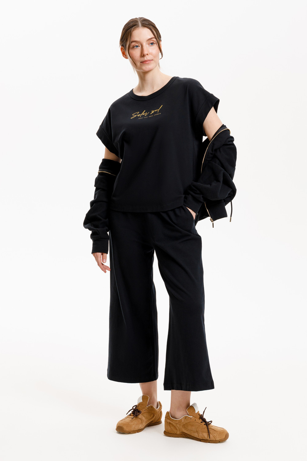 Футболки женские для мам, артикул: ЕВТ 3305, цвет: черный3