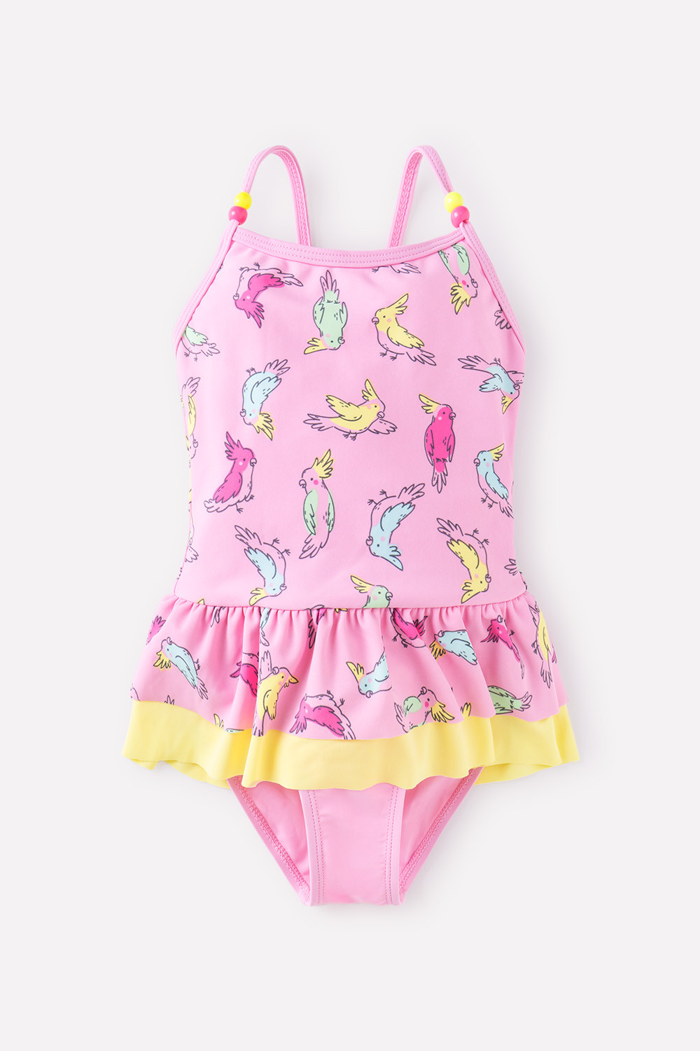 Купальник для девочки, артикул: ТК 16003/9н ХФ, цвет: розовый