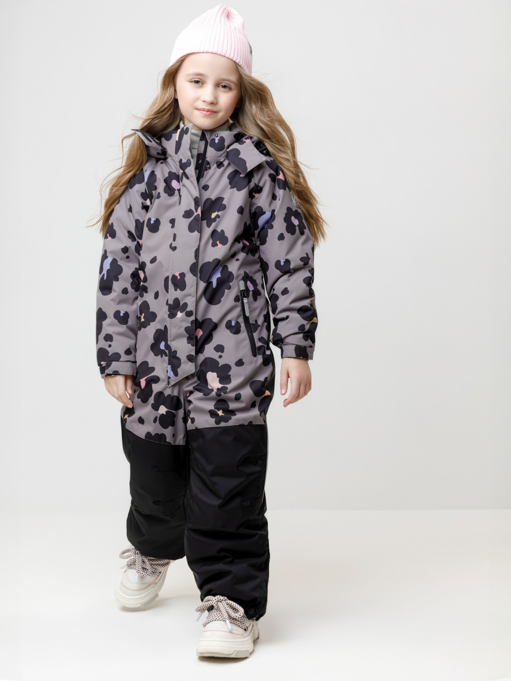 Комбинезоны утепленные для девочки, артикул: ВК 60127/н/2 УЗГ, цвет: розовый