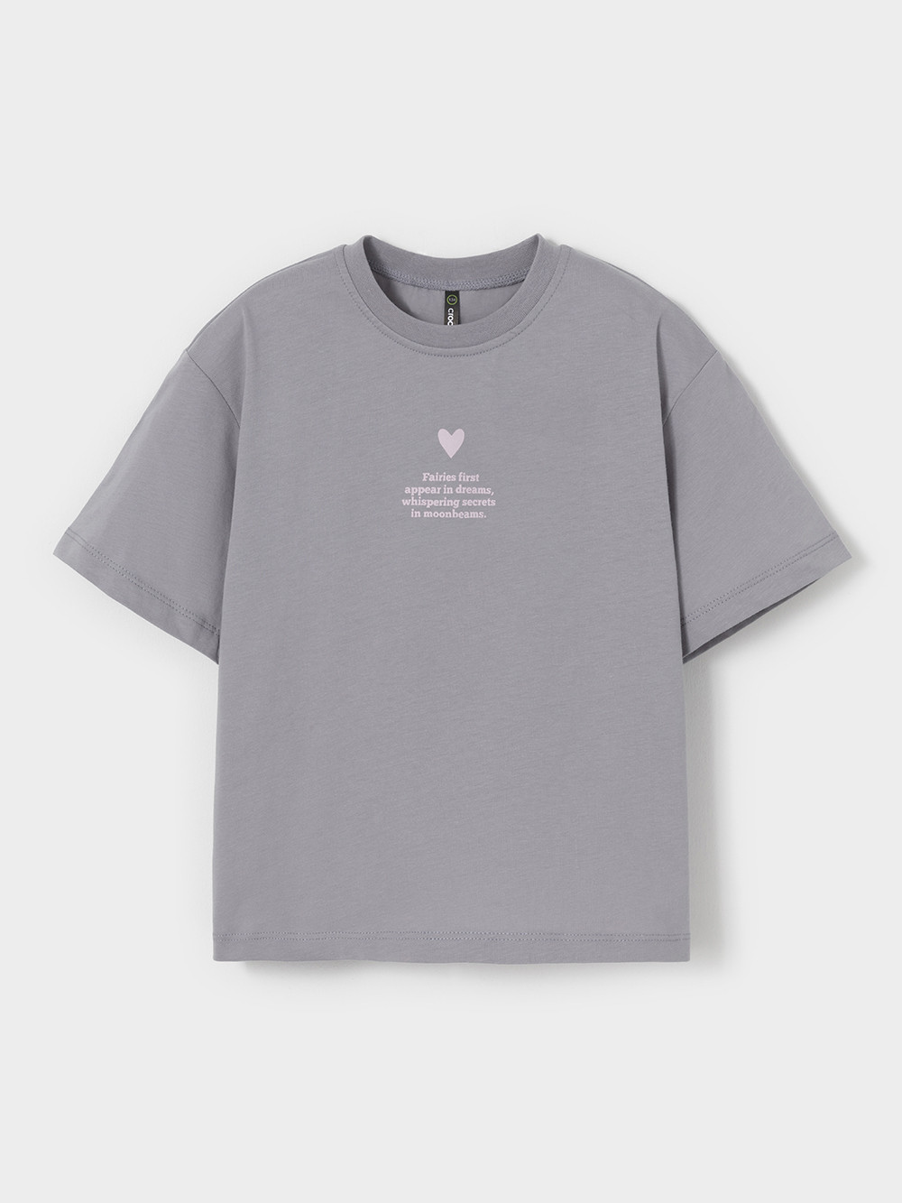 Футболка для девочки, артикул: МП 303071, цвет: серый