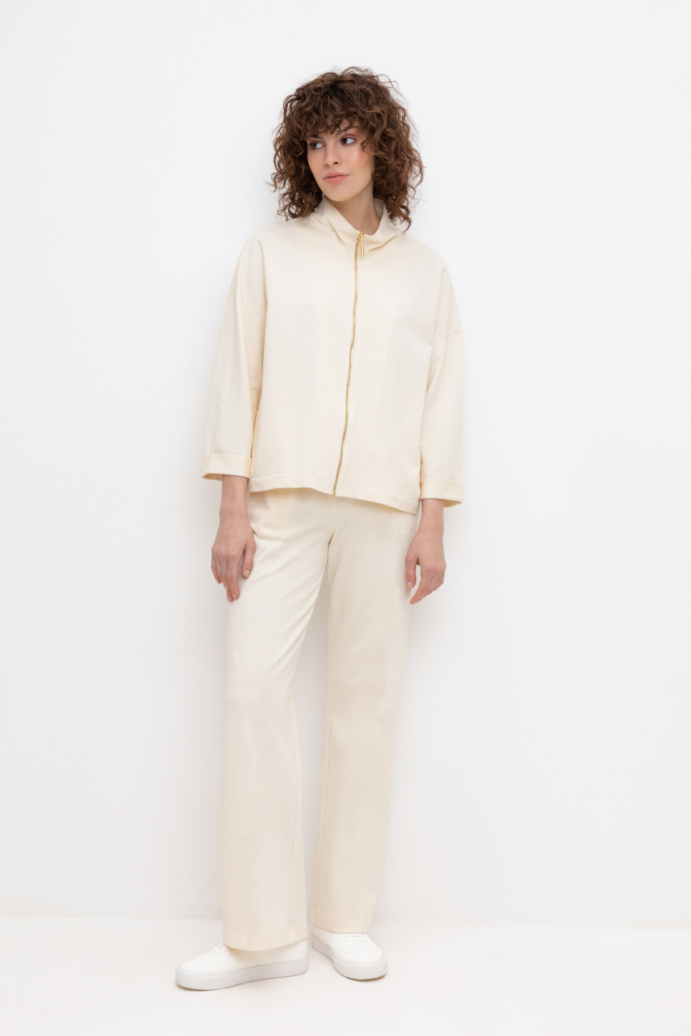 Брюки женские для мам, артикул: ЕВТ 4039/24, цвет: светло-бежевый