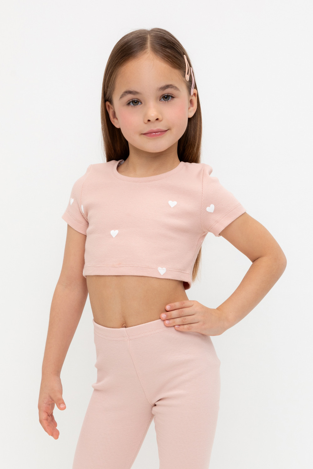 Футболка для девочки, артикул: КР 302727-1, цвет: розовый