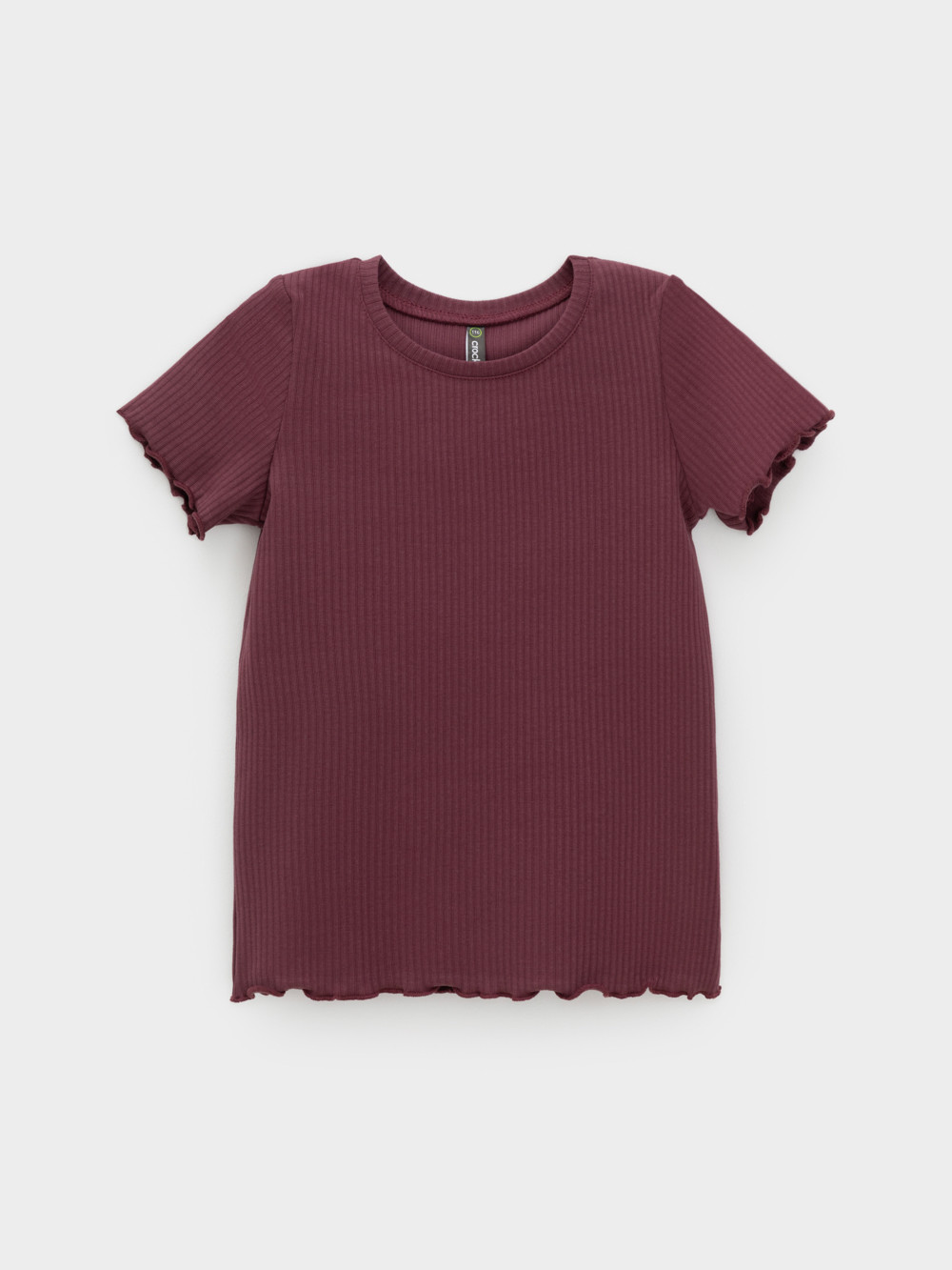 Футболка для девочки, артикул: КР 302868, цвет: бордовый, фото 2