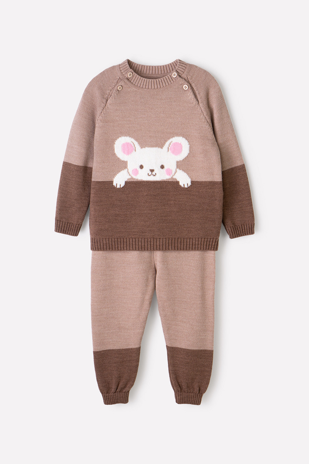 Комплект для девочки, артикул: К 863/ш, цвет: бежевый, фото 2