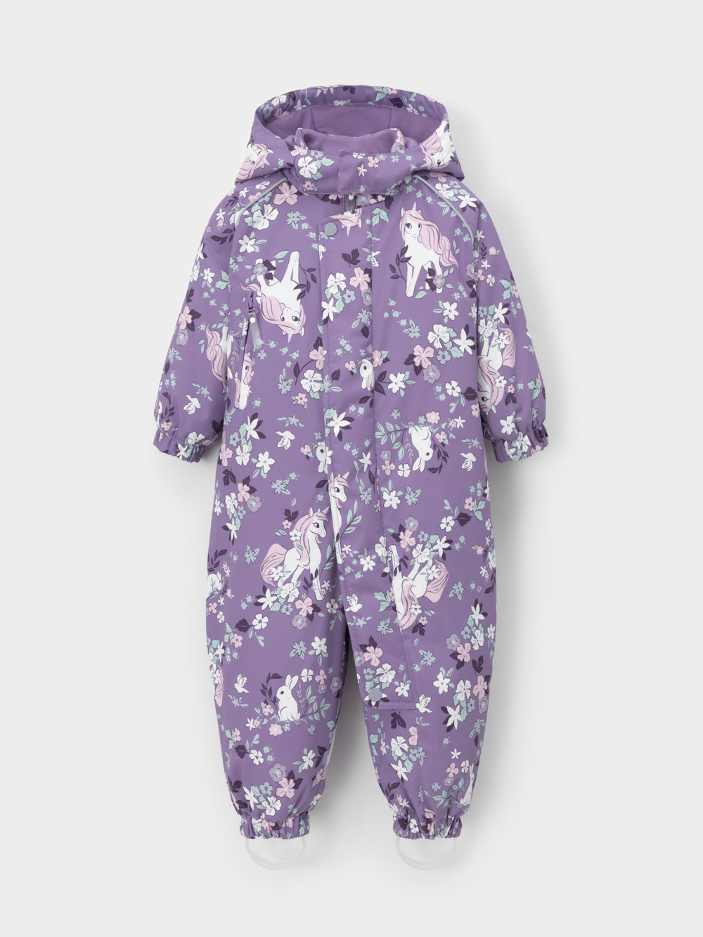 Комбинезоны утепленные для девочки, артикул: ВК 60085/н/73 Ал, цвет: фиолетовый, фото 2