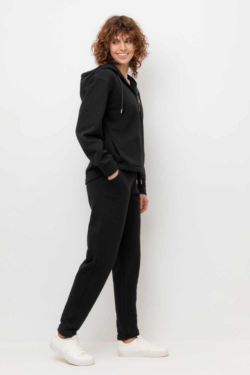 Брюки женские для мам, артикул: ЕВТ 4043/24, цвет: черный3, фото 2