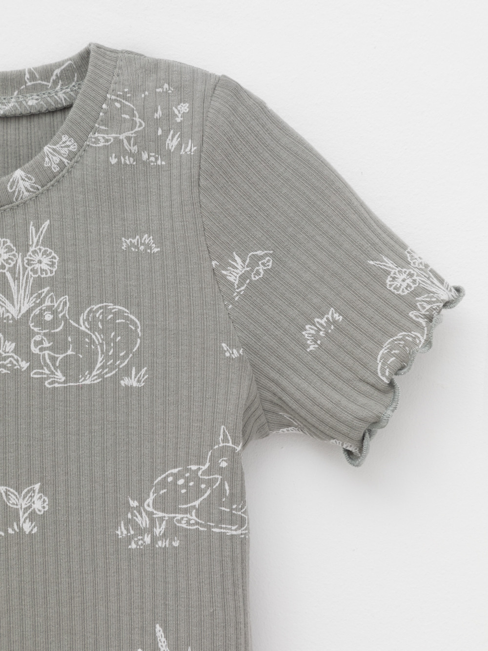 Футболка для девочки, артикул: КР 302814, цвет: зеленый, фото 2