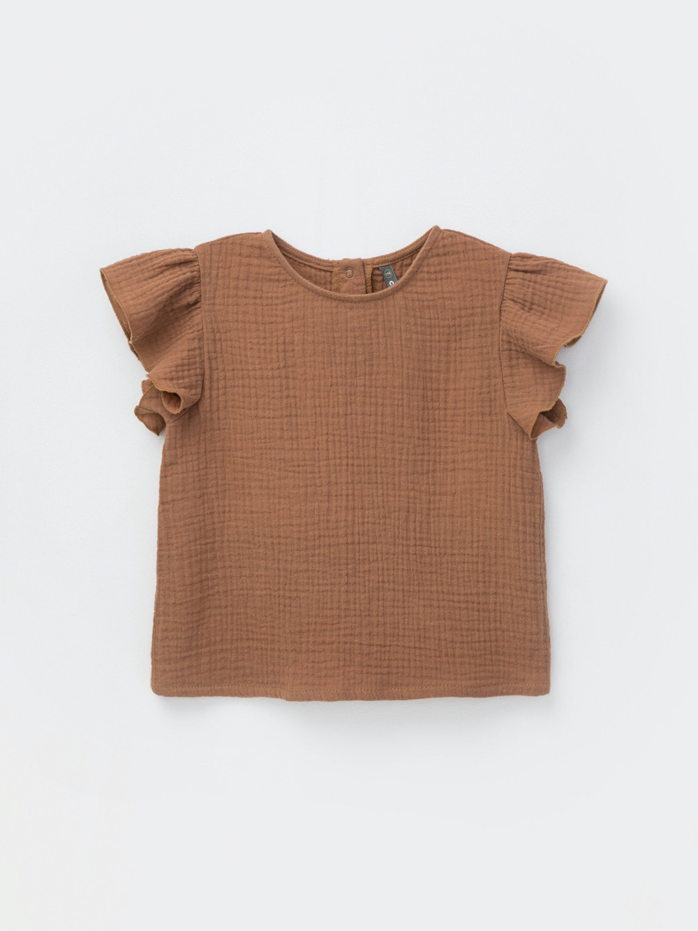 Футболка для девочки, артикул: ТК 30003, цвет: коричневый, фото 2