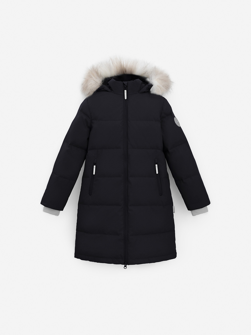 Пальто для девочки, артикул: ВК 34069/4 УЗГ, цвет: черный, фото 2