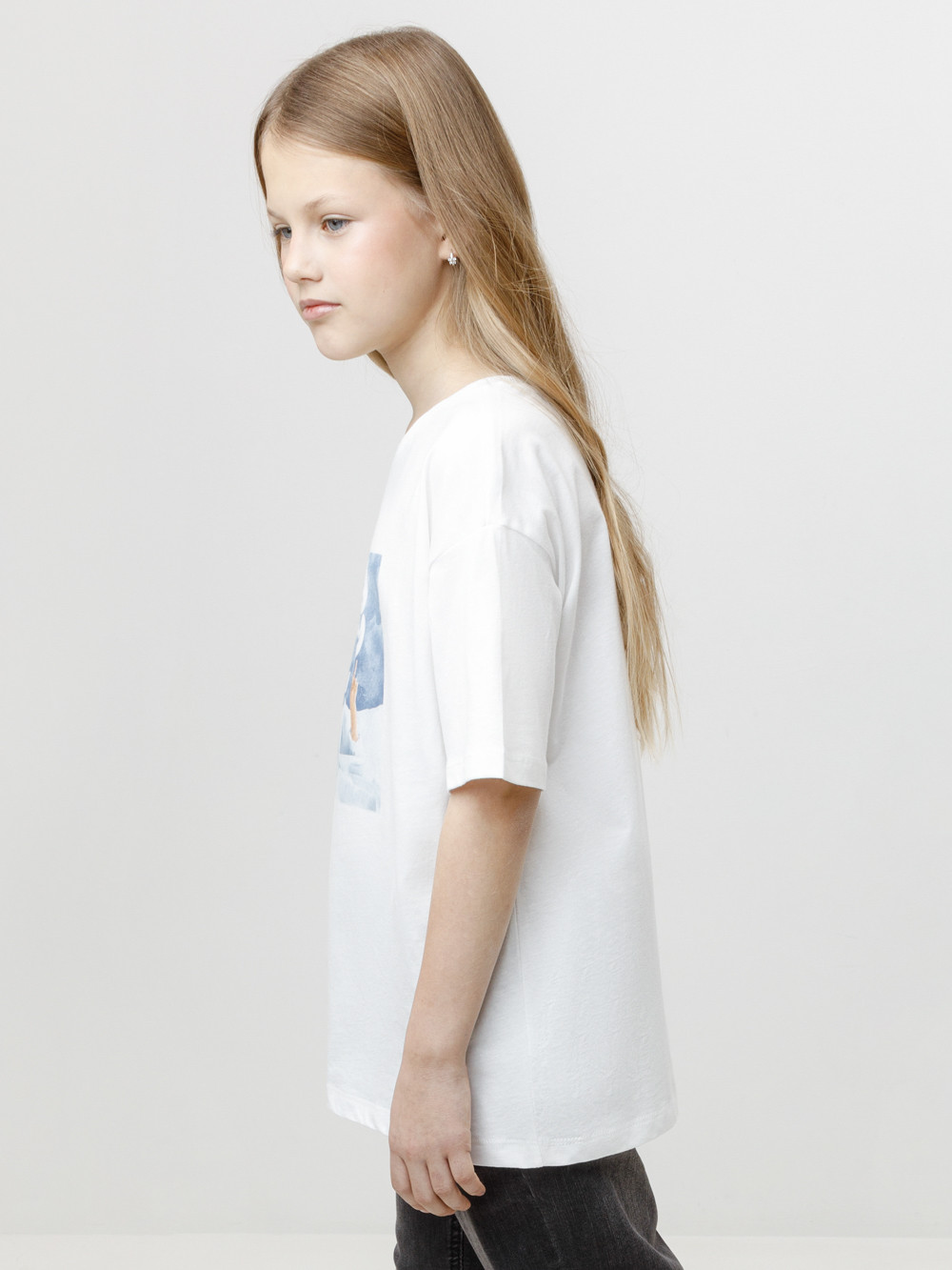 Футболка для девочки, артикул: КР 302887, цвет: сахар, фото 3