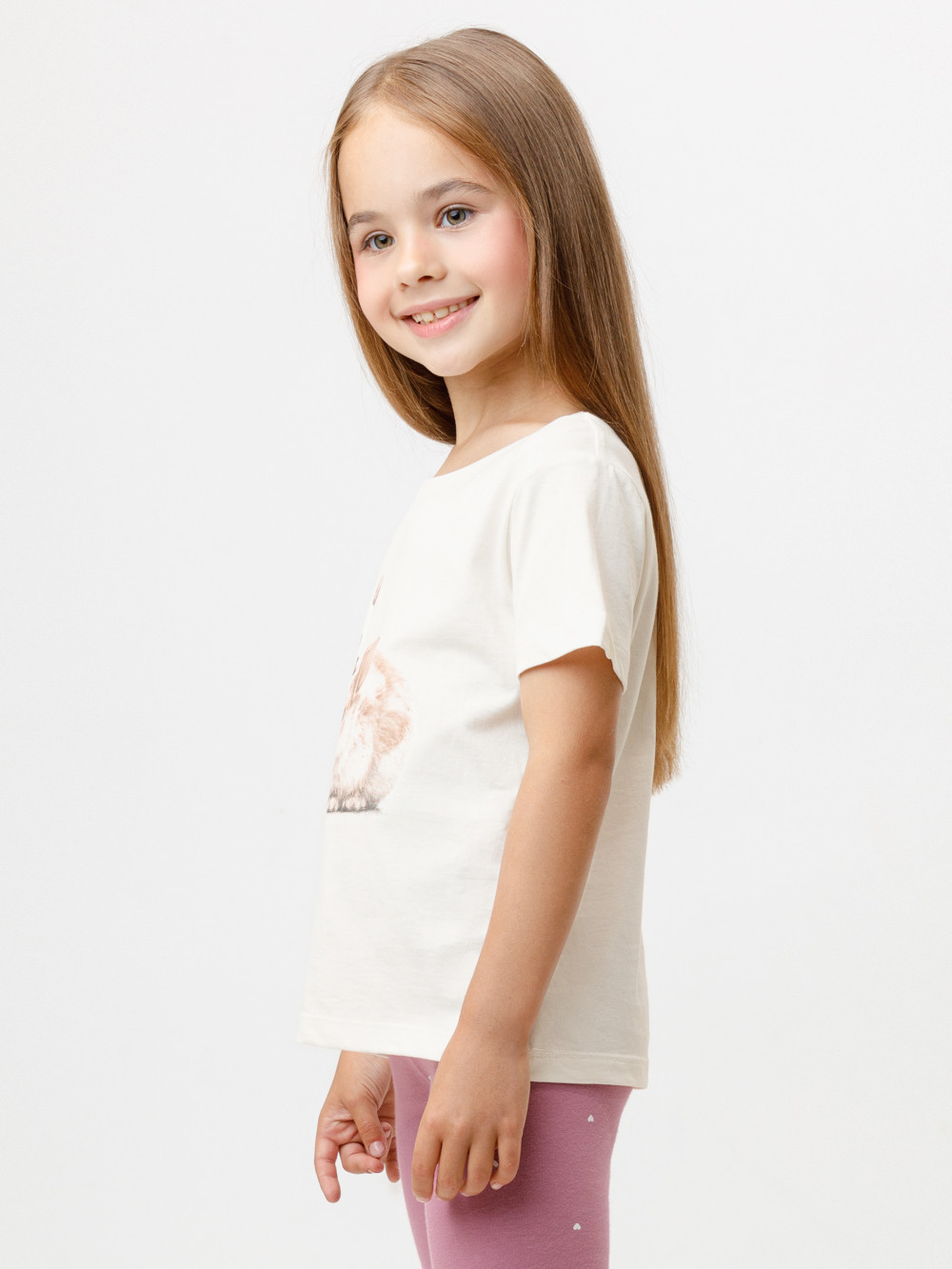 Футболка для девочки, артикул: КР 302813, цвет: светло-розовый, фото 3