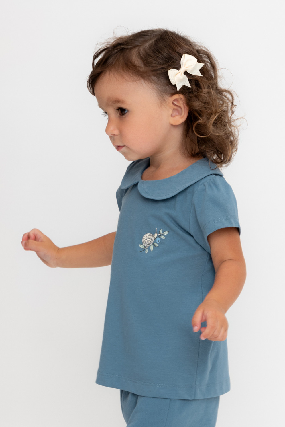 Футболка для девочки, артикул: КР 302735, цвет: синий, фото 3