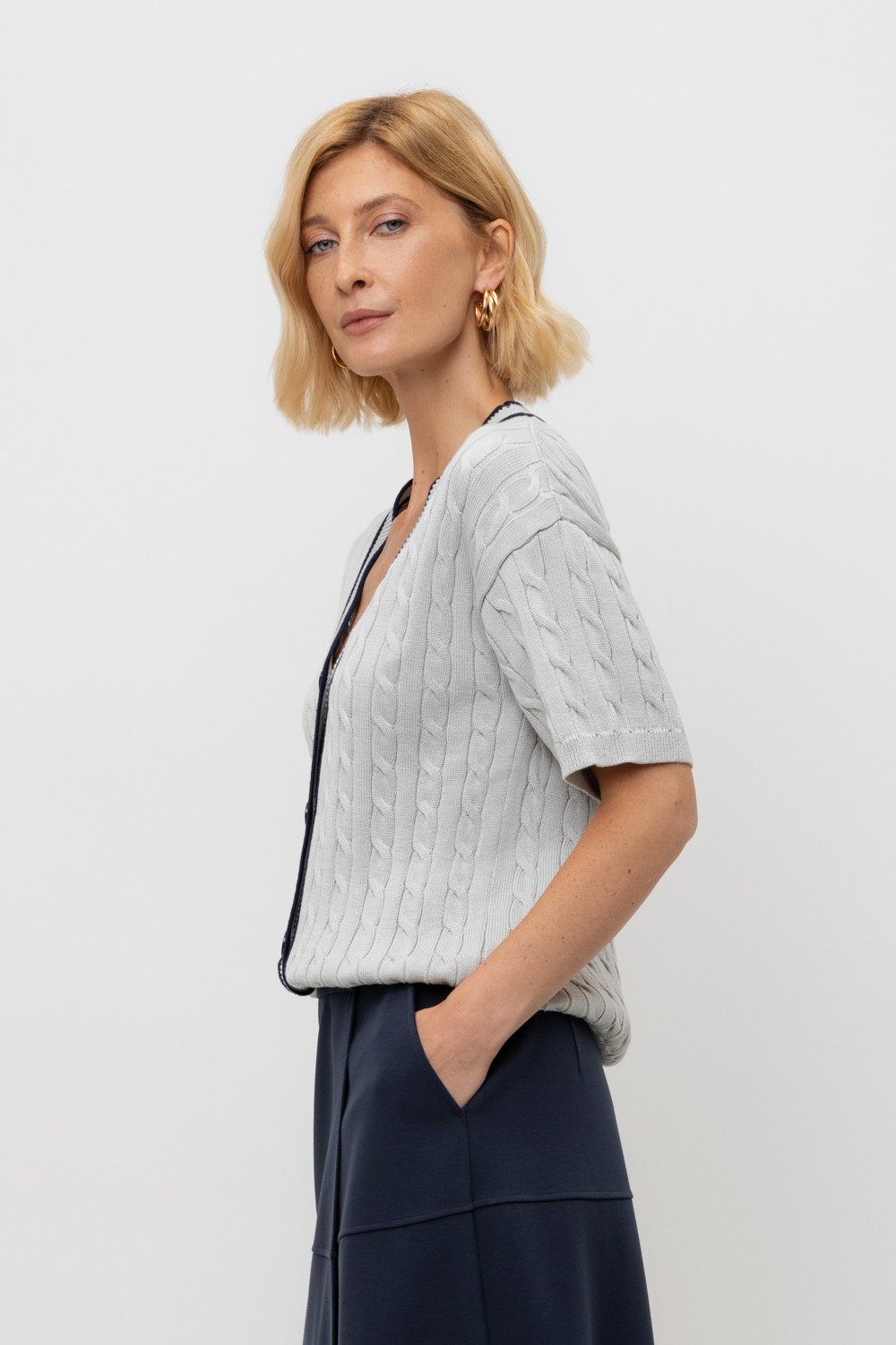 Жакеты, куртки женские для мам, артикул: ЕВ 30210, цвет: светло-серый5, фото 3