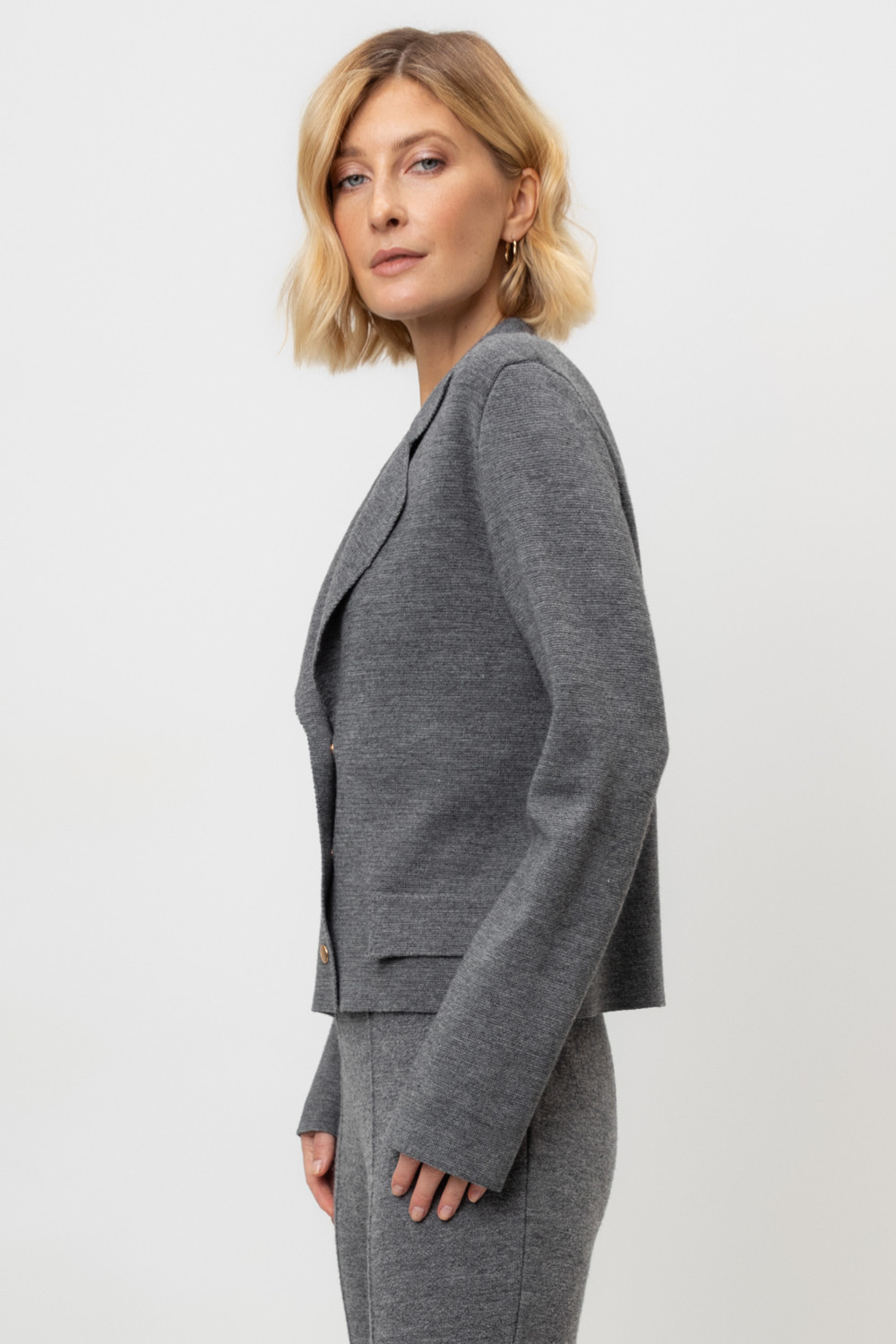 Жакеты, куртки женские для мам, артикул: ЕВ 30164/ш, цвет: темно-серый, фото 3