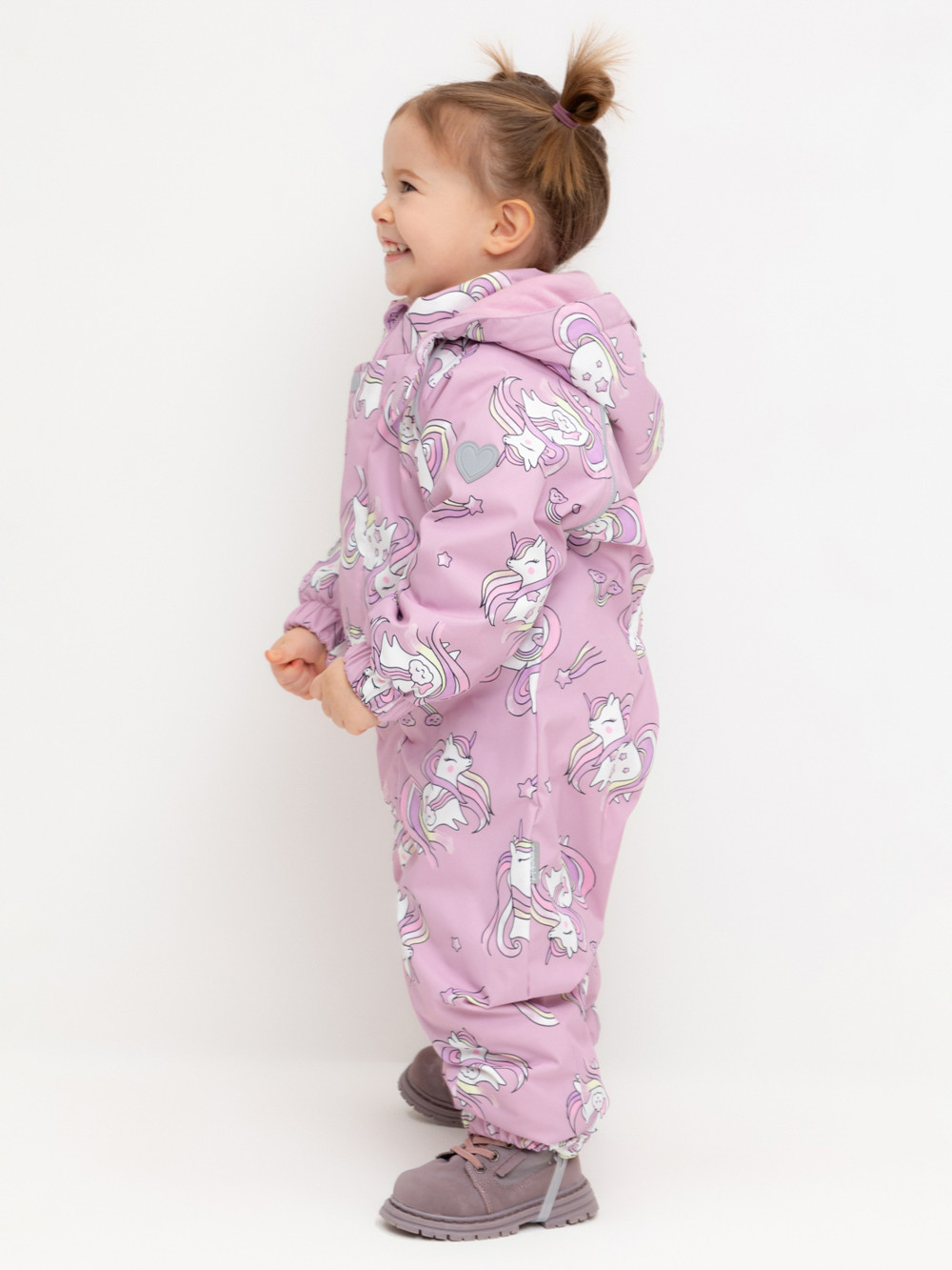 Комбинезоны утепленные для девочки, артикул: ВК 60085/н/52 Ал, цвет: розовый, фото 3