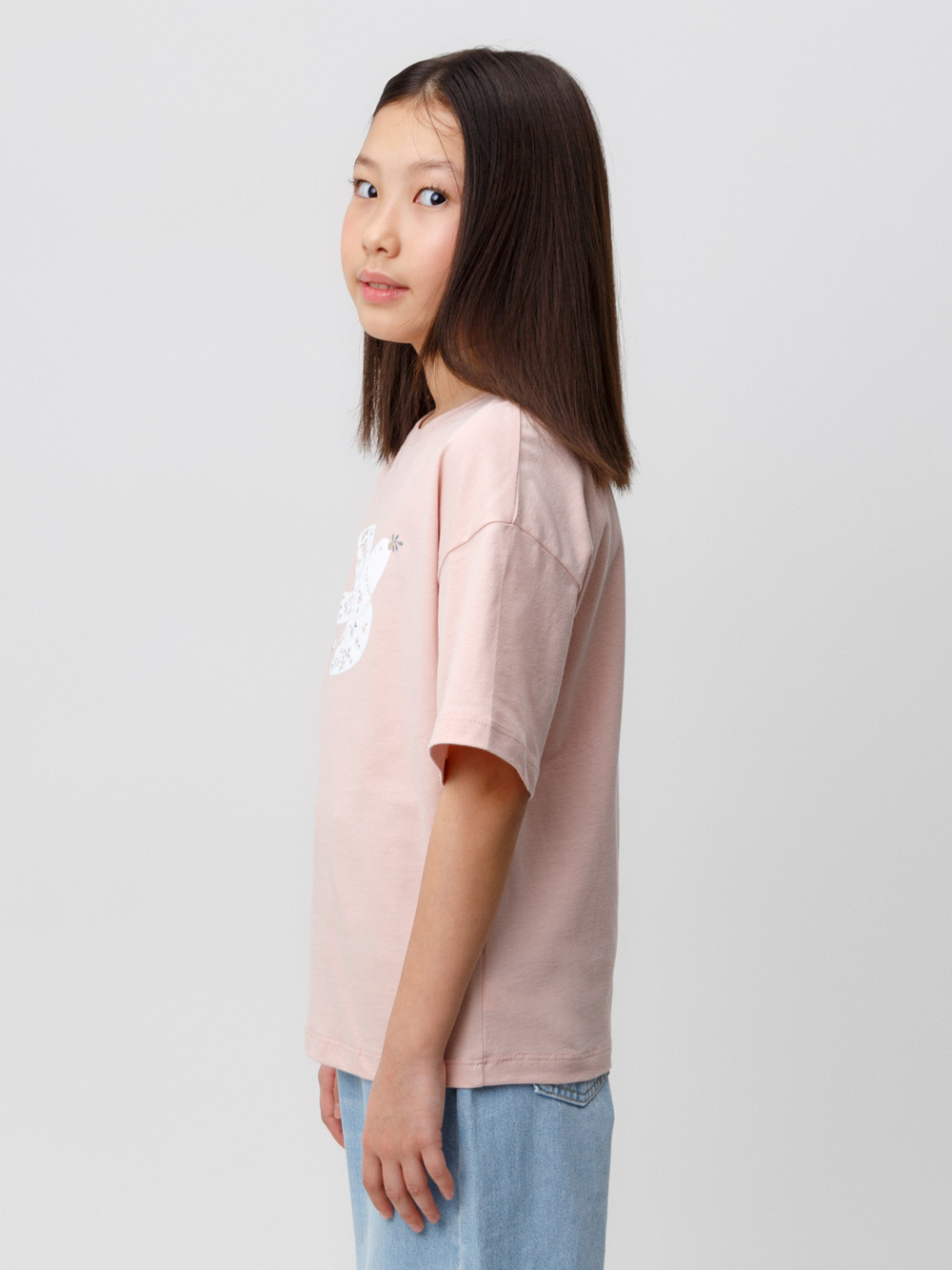 Футболка для девочки, артикул: КР 301987-1, цвет: розовый, фото 2