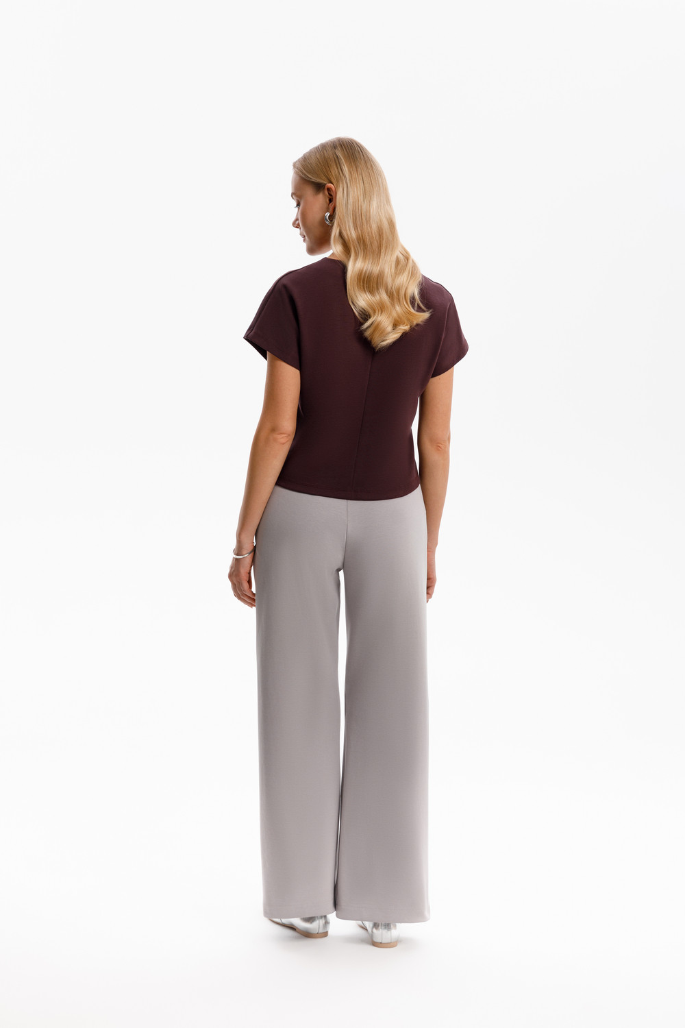 Брюки женские для мам, артикул: ЕВТ 4144, цвет: светло-серый5, фото 3