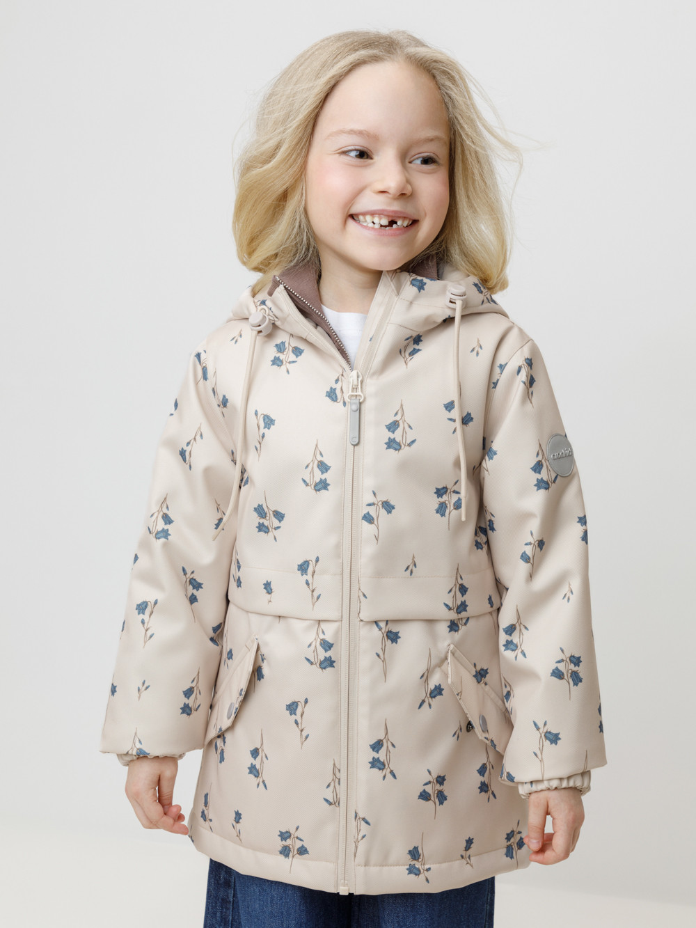 Куртка для девочки, артикул: ВК 32180/н/3 УЗГ, цвет: сахар, фото 3