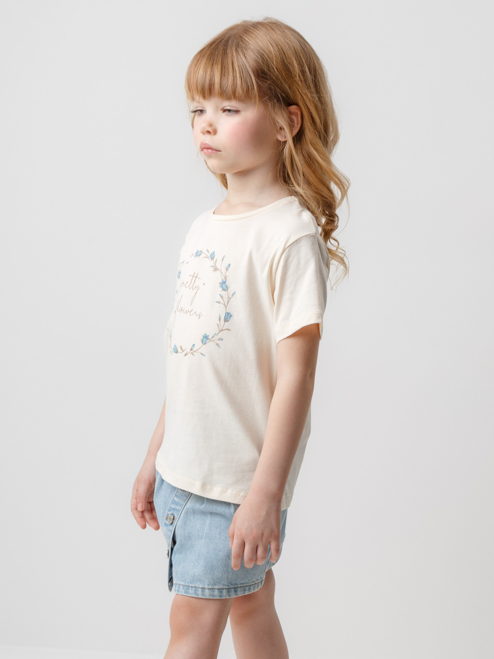 Футболка для девочки, артикул: КР 301995, цвет: голубой, фото 2