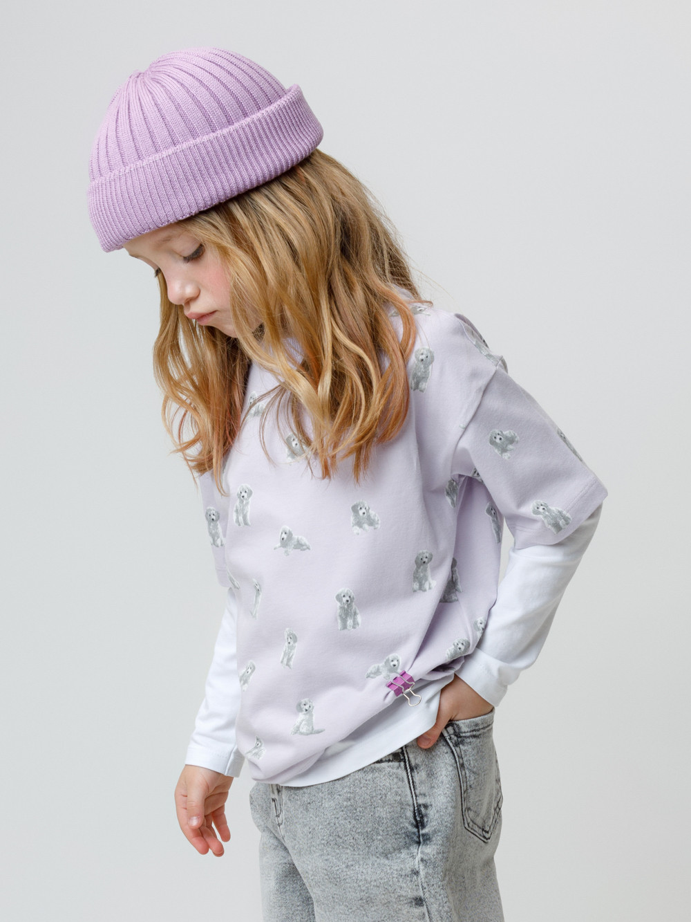 Футболка для девочки, артикул: КР 302878, цвет: фиолетовый, фото 3