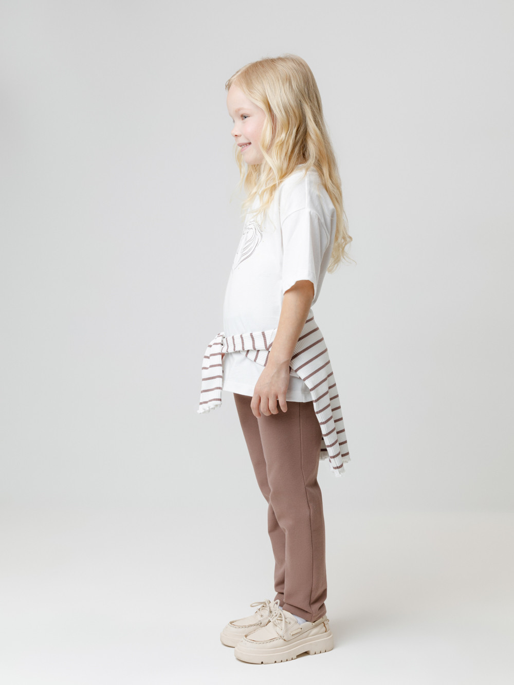 Футболка для девочки, артикул: КР 302819, цвет: сахар, фото 3