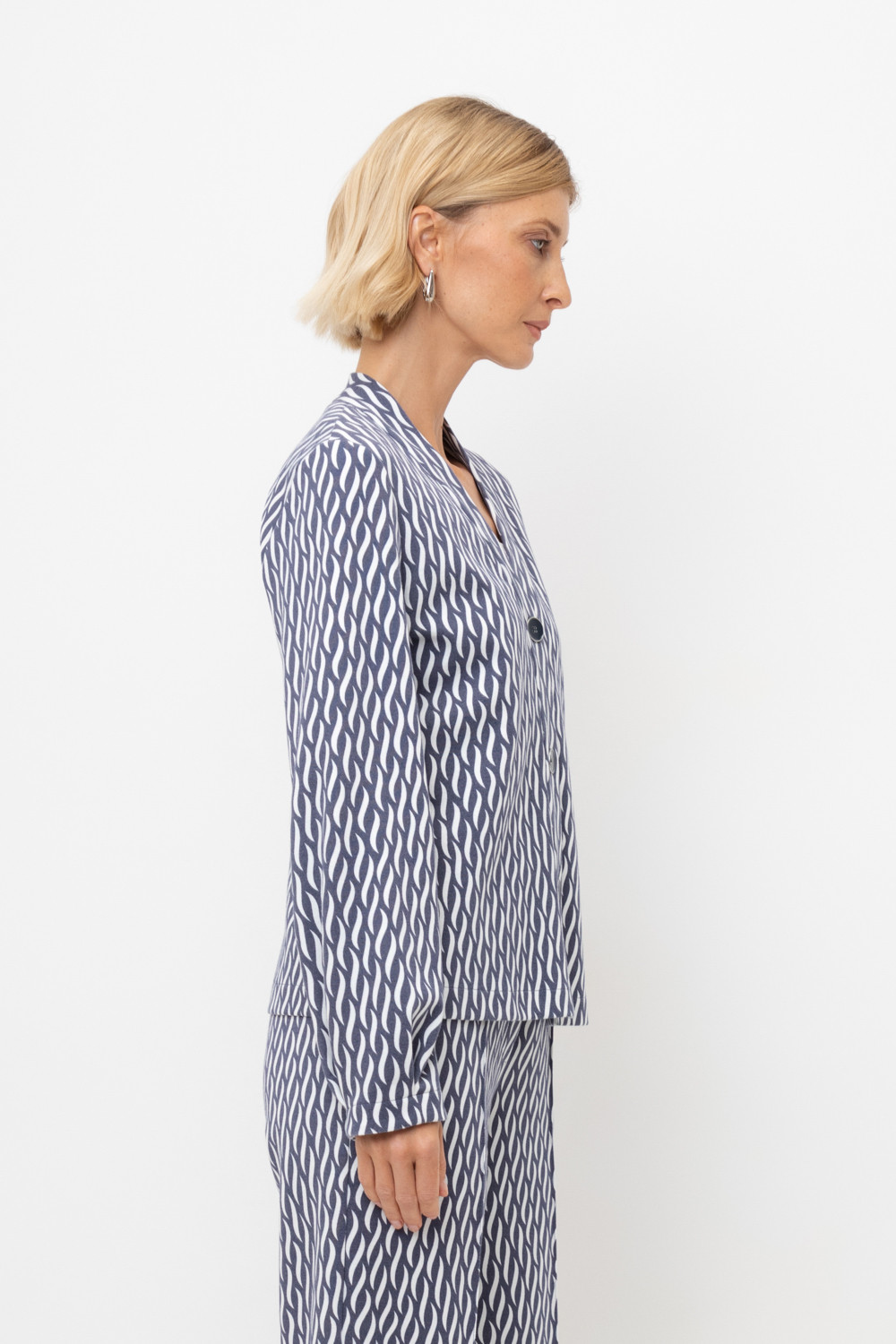 Жакеты, куртки женские для мам, артикул: ЕВТ 3284, цвет: синий, фото 3