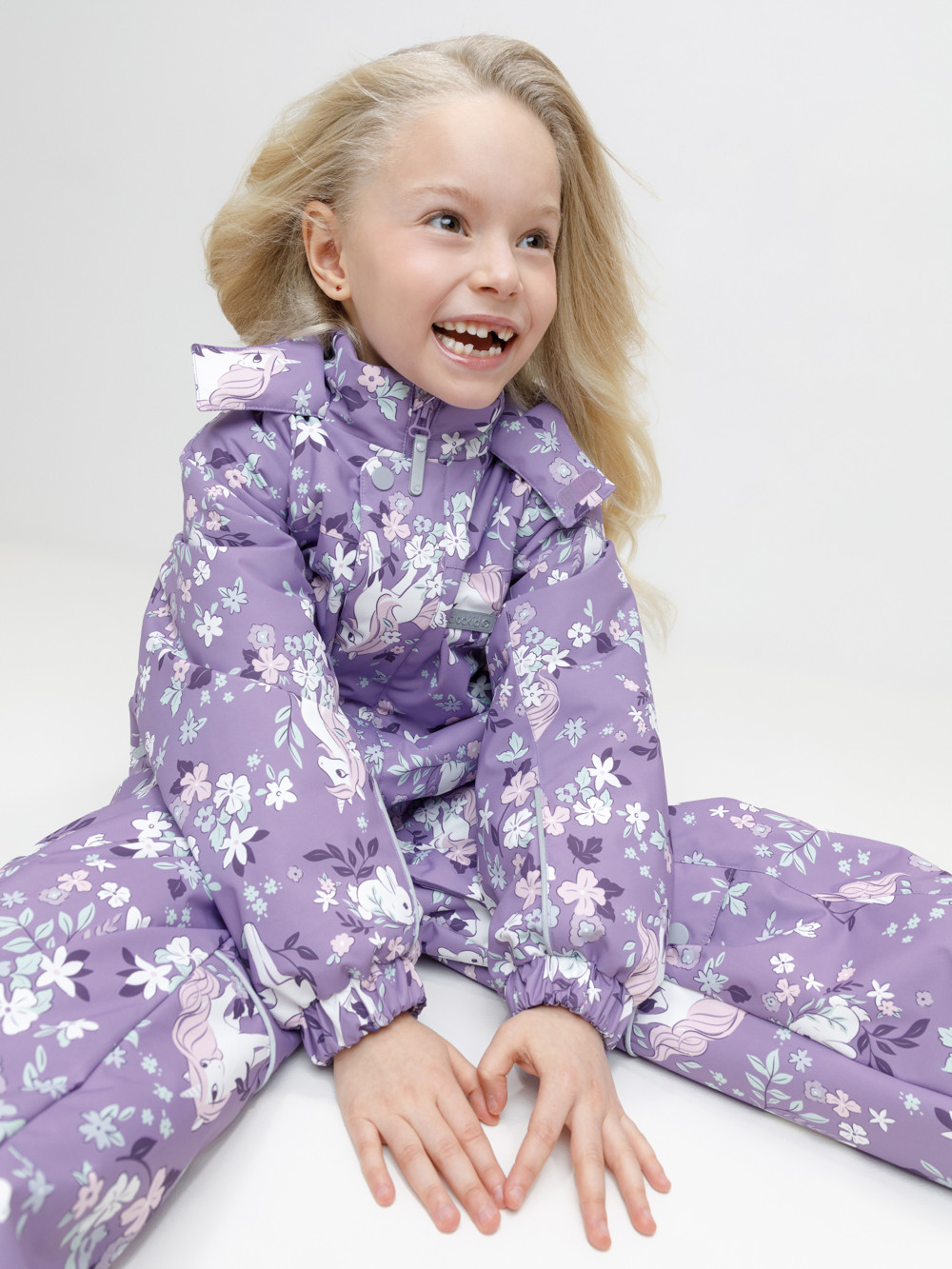 Комбинезоны утепленные для девочки, артикул: ВК 60069/н/5 УЗГ, цвет: фиолетовый, фото 4