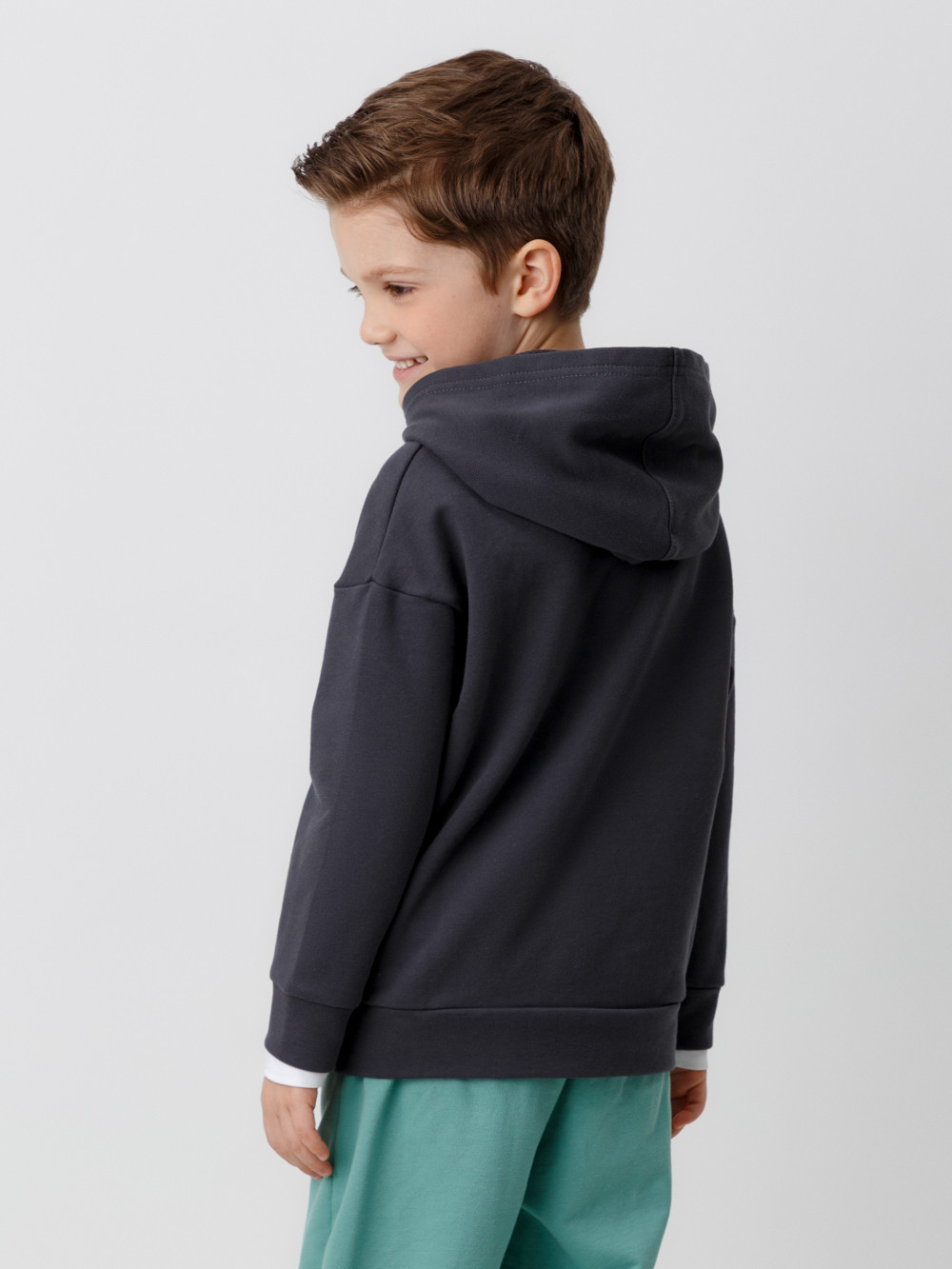 Толстовки для мальчика, артикул: КП 302668, цвет: темно-серый, фото 4
