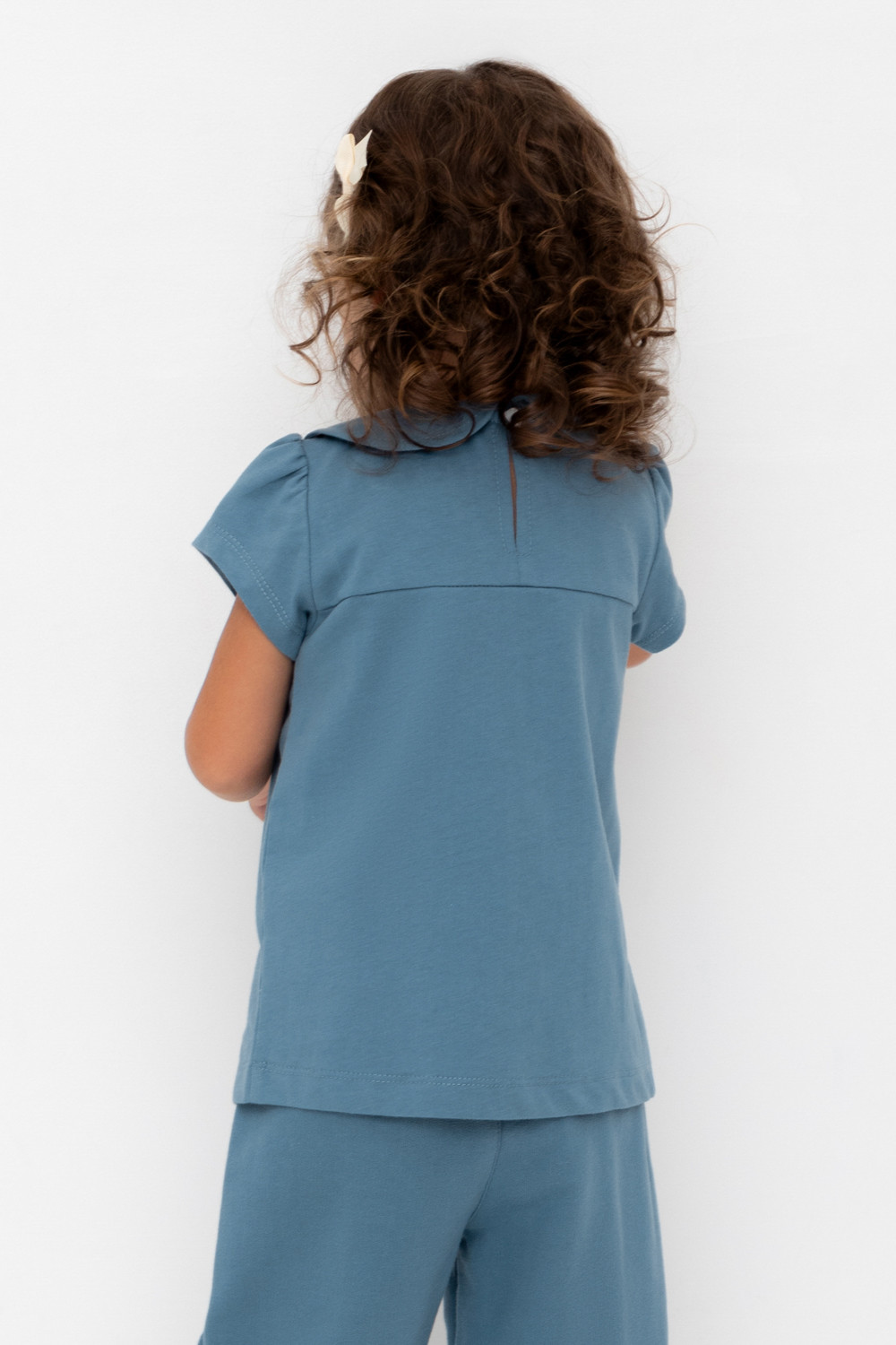 Футболка для девочки, артикул: КР 302735, цвет: синий, фото 4