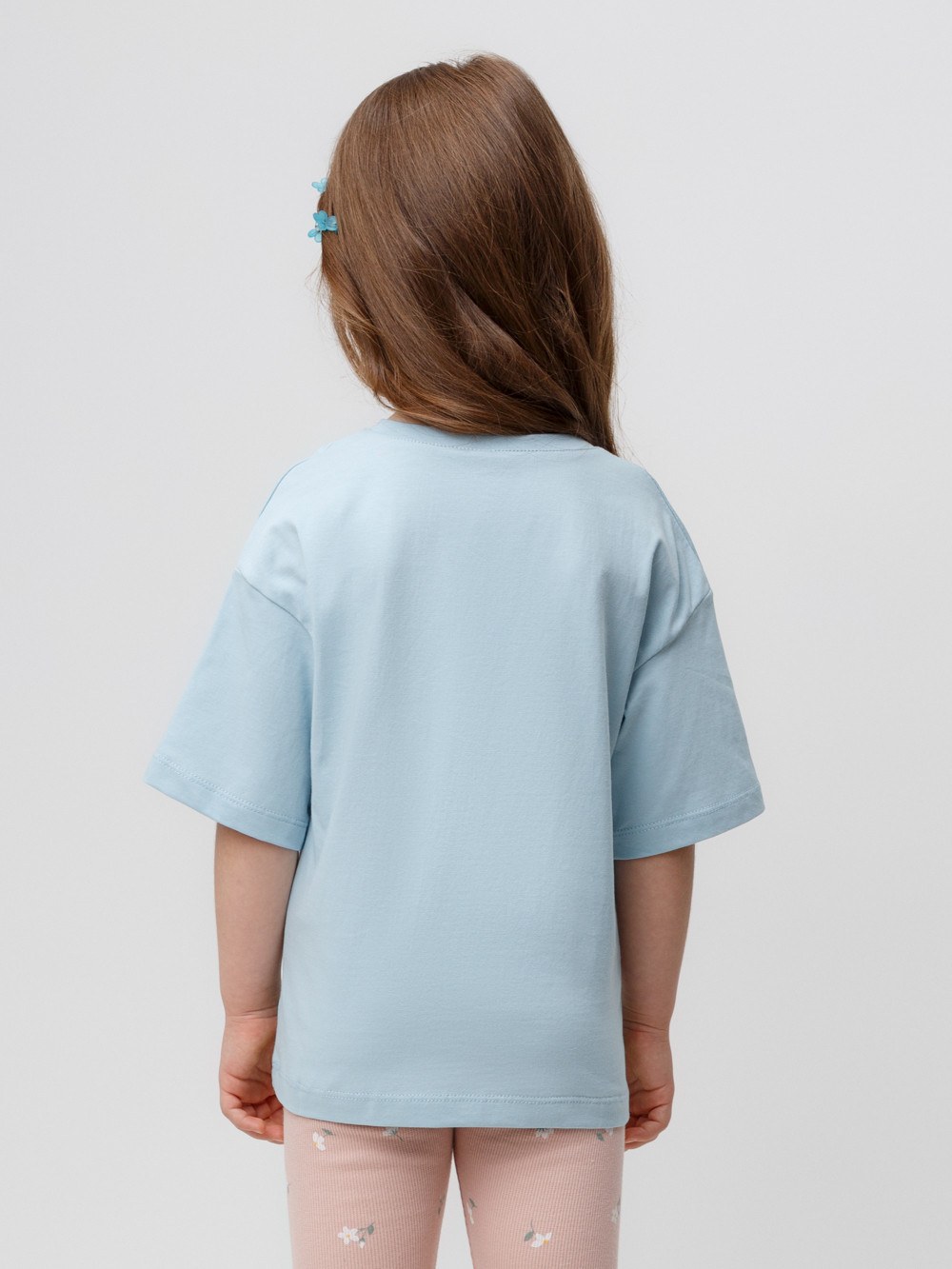 Футболка для девочки, артикул: КР 301987, цвет: голубой, фото 3