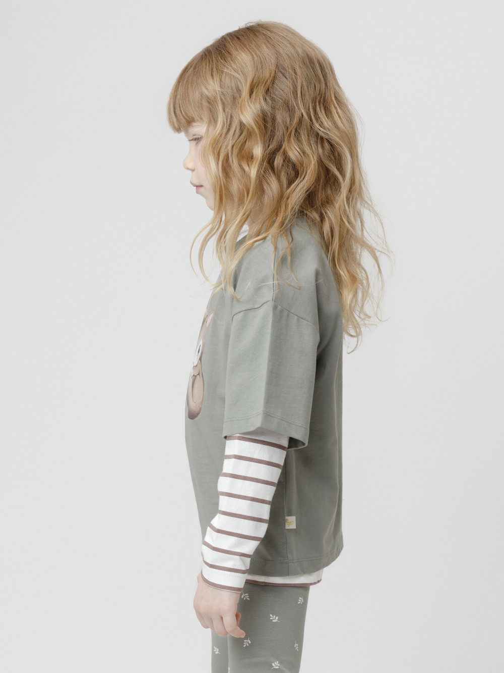 Футболка для девочки, артикул: КР 302902, цвет: хаки, фото 4