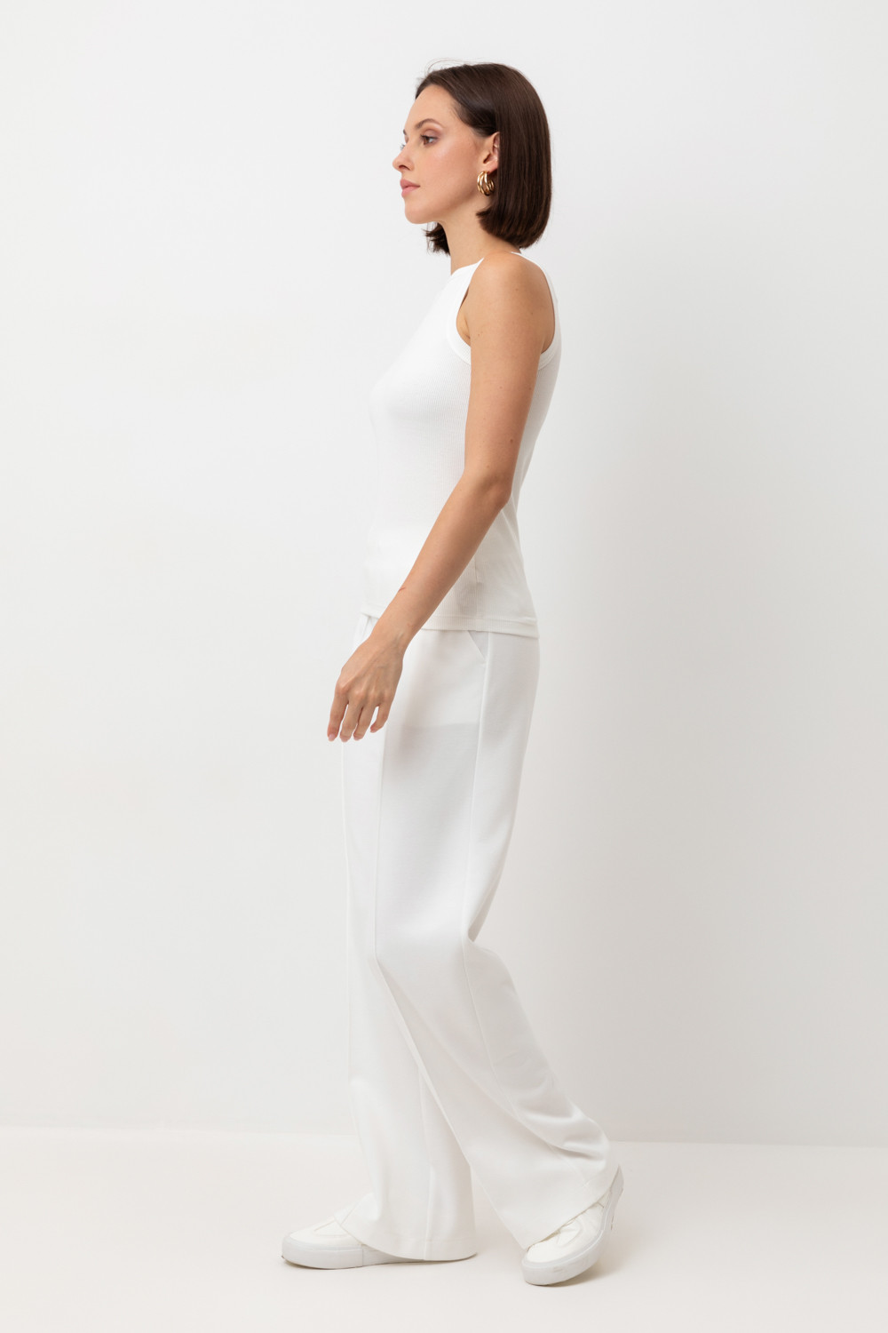 Брюки женские для мам, артикул: ЕВТ 4141, цвет: бежевый, фото 4