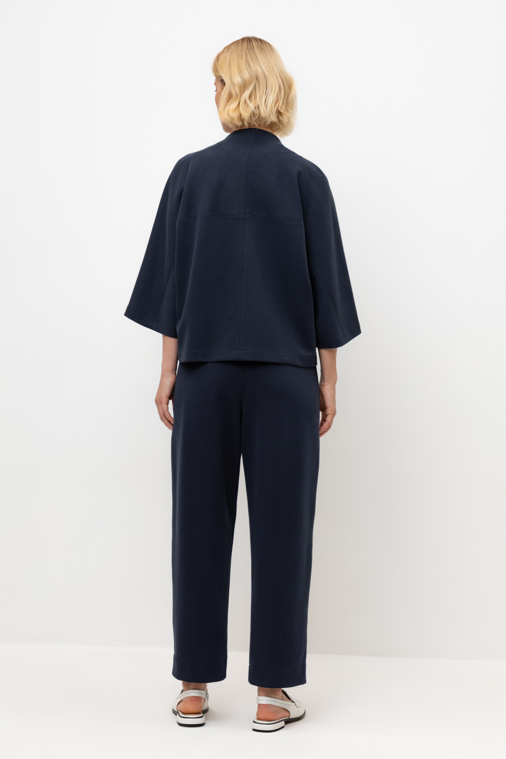 Брюки женские для мам, артикул: ЕВТ 4134, цвет: синий, фото 4