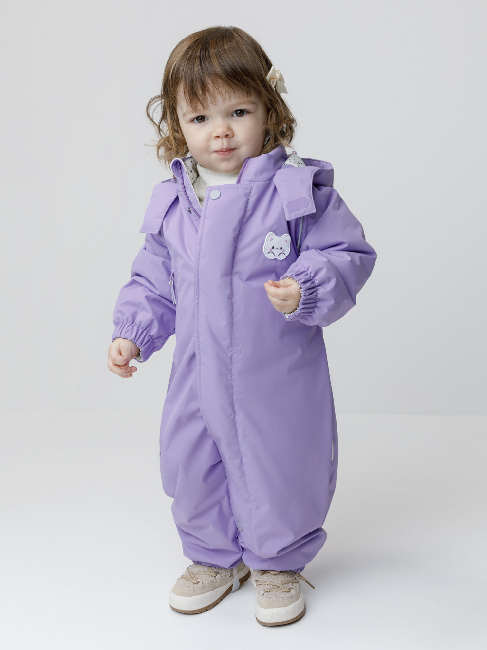Комбинезоны утепленные для девочки, артикул: ВК 60086/13 Ал, цвет: фиолетовый, фото 4
