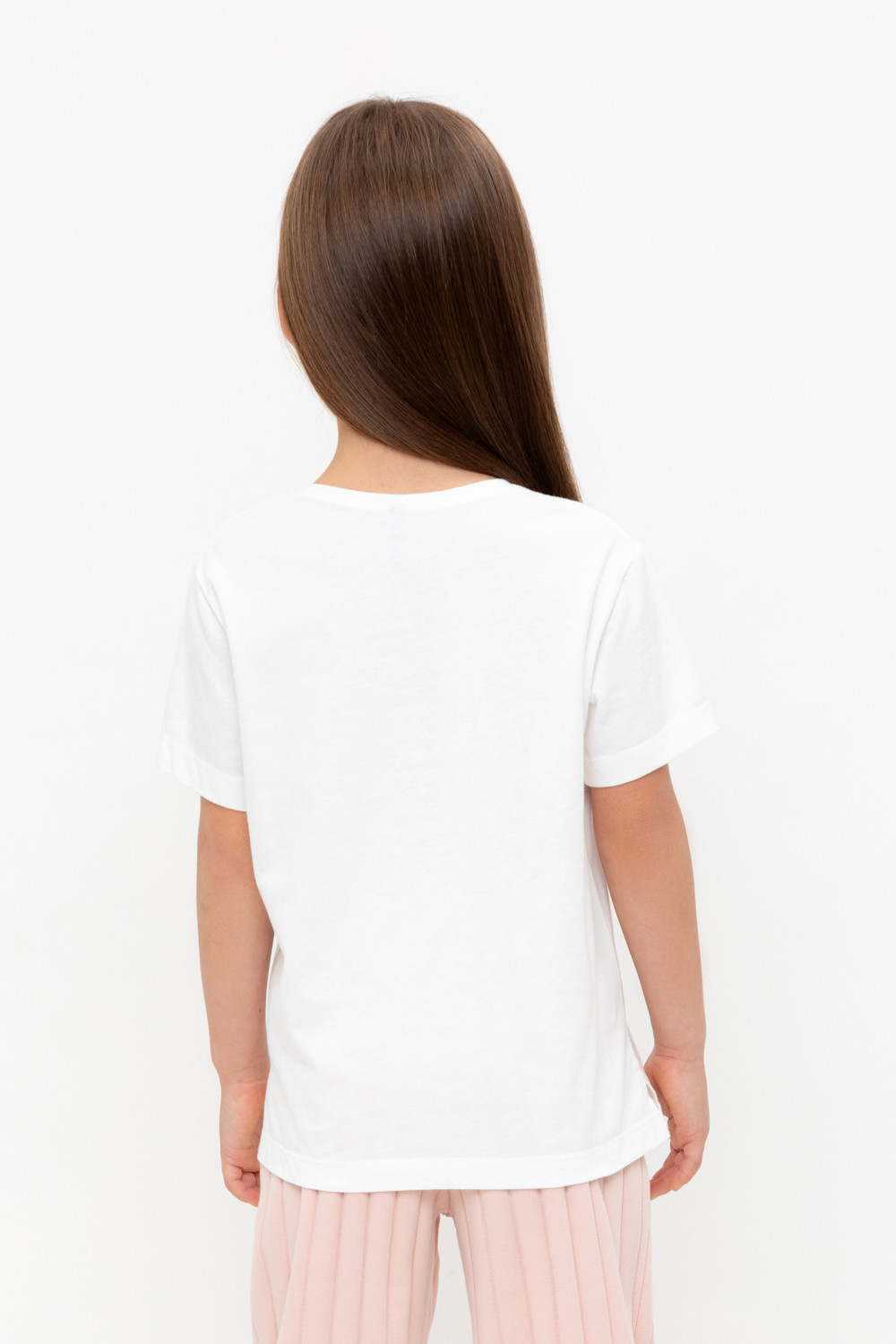 Футболка для девочки, артикул: КР 302726, цвет: сахар, фото 4