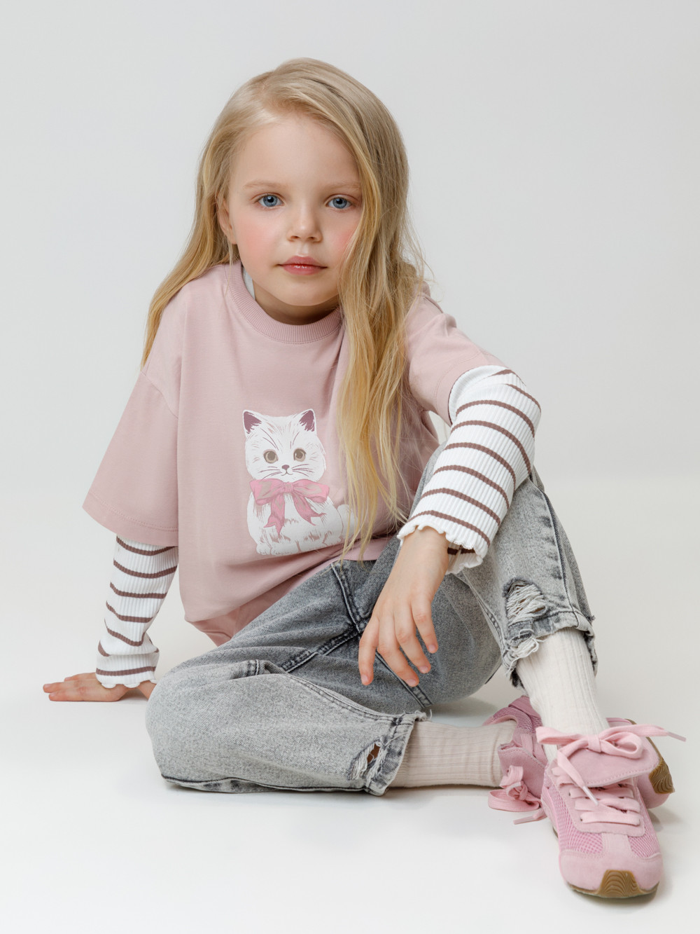 Футболка для девочки, артикул: КР 302809, цвет: розовый, фото 4