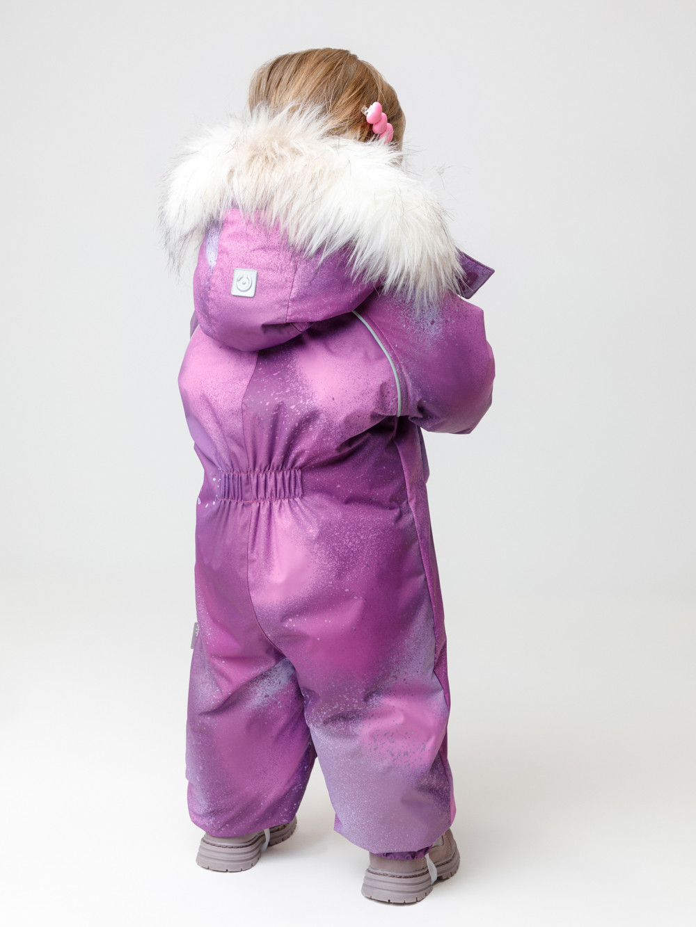 Комбинезоны утепленные для девочки, артикул: ВК 60116/н/16 Ал, цвет: фиолетовый, фото 5