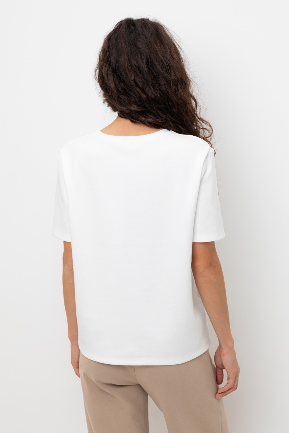 Футболки женские для мам, артикул: ЕВТ 3297, цвет: бежевый, фото 5