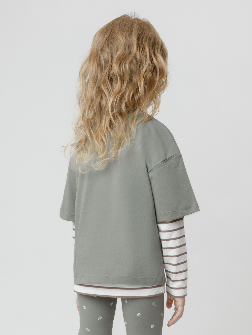 Футболка для девочки, артикул: КР 302902, цвет: хаки, фото 5