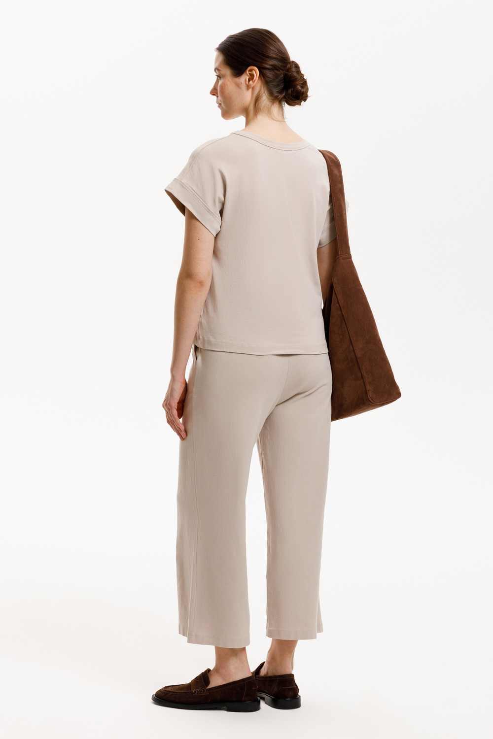 Брюки женские для мам, артикул: ЕВТ 4146, цвет: бежевый, фото 5