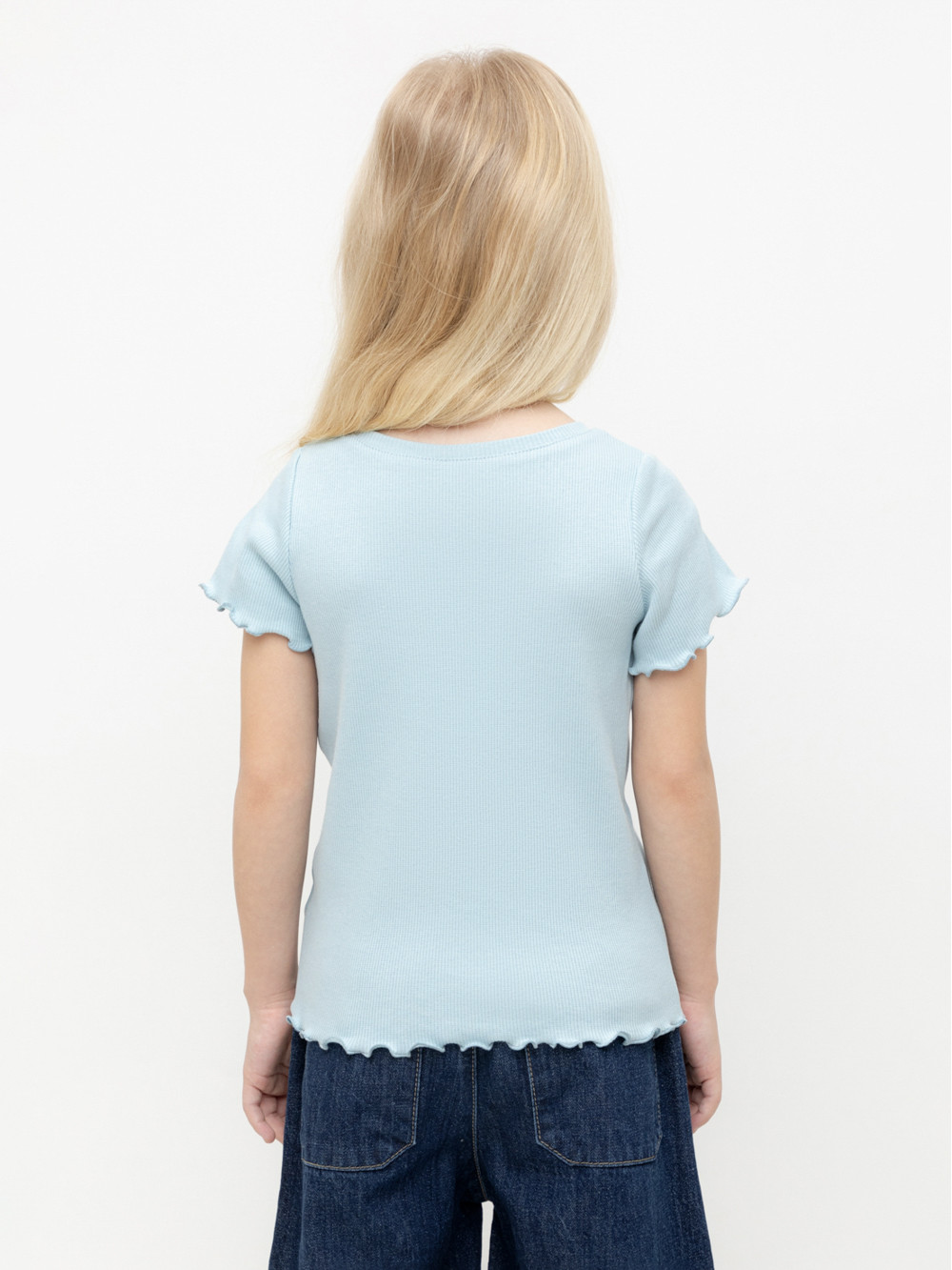 Футболка для девочки, артикул: КР 301989, цвет: голубой, фото 5