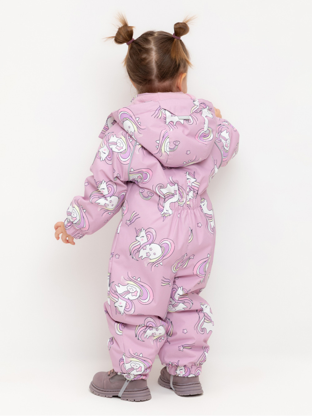 Комбинезоны утепленные для девочки, артикул: ВК 60085/н/52 Ал, цвет: розовый, фото 5