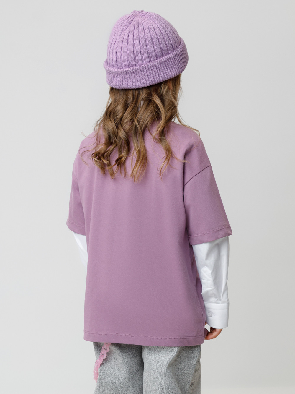 Футболка для девочки, артикул: КР 302882, цвет: фиолетовый, фото 5