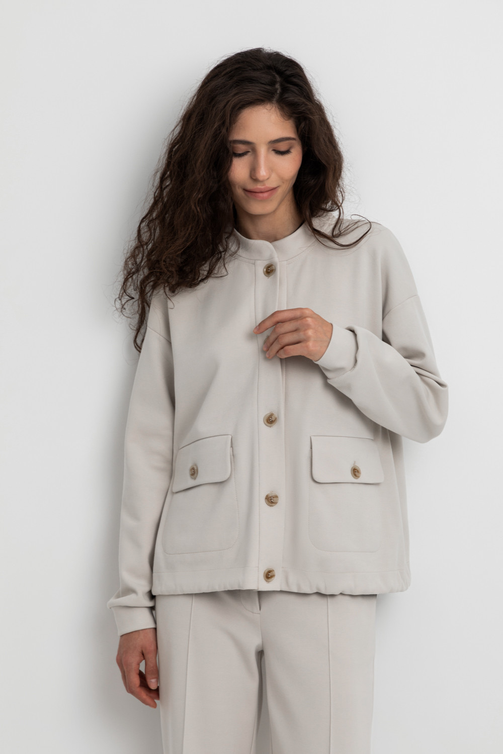 Жакеты, куртки женские для мам, артикул: ЕВТ 3199, цвет: бежевый, фото 5