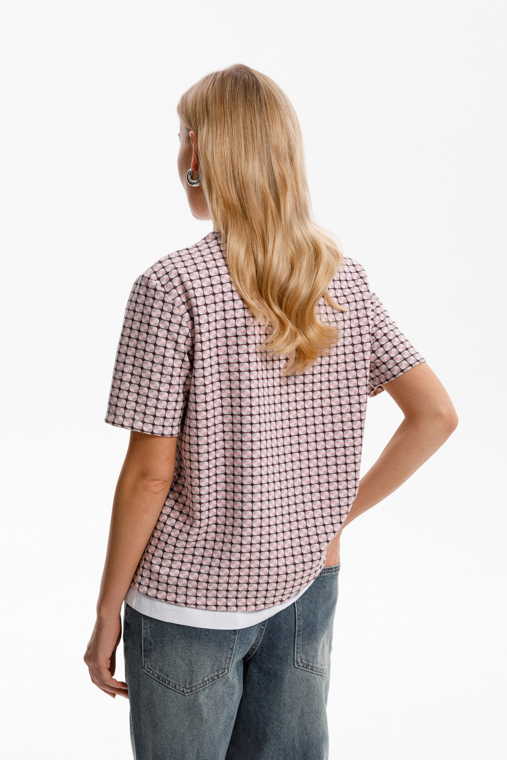 Футболки женские для мам, артикул: ЕВТ 3231, цвет: розовый, фото 5