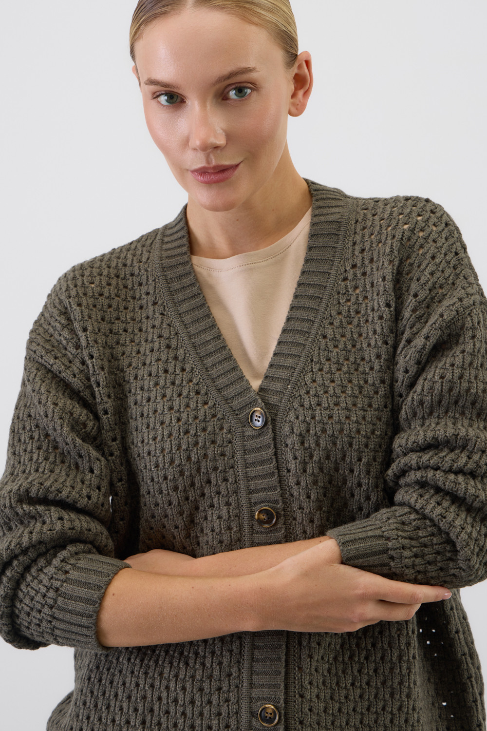 Жакеты, куртки женские для мам, артикул: ЕВ 30229/ш, цвет: хаки, фото 5