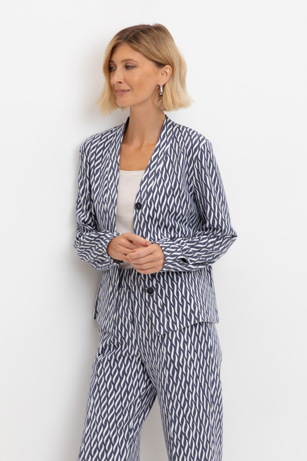 Жакеты, куртки женские для мам, артикул: ЕВТ 3284, цвет: синий, фото 5