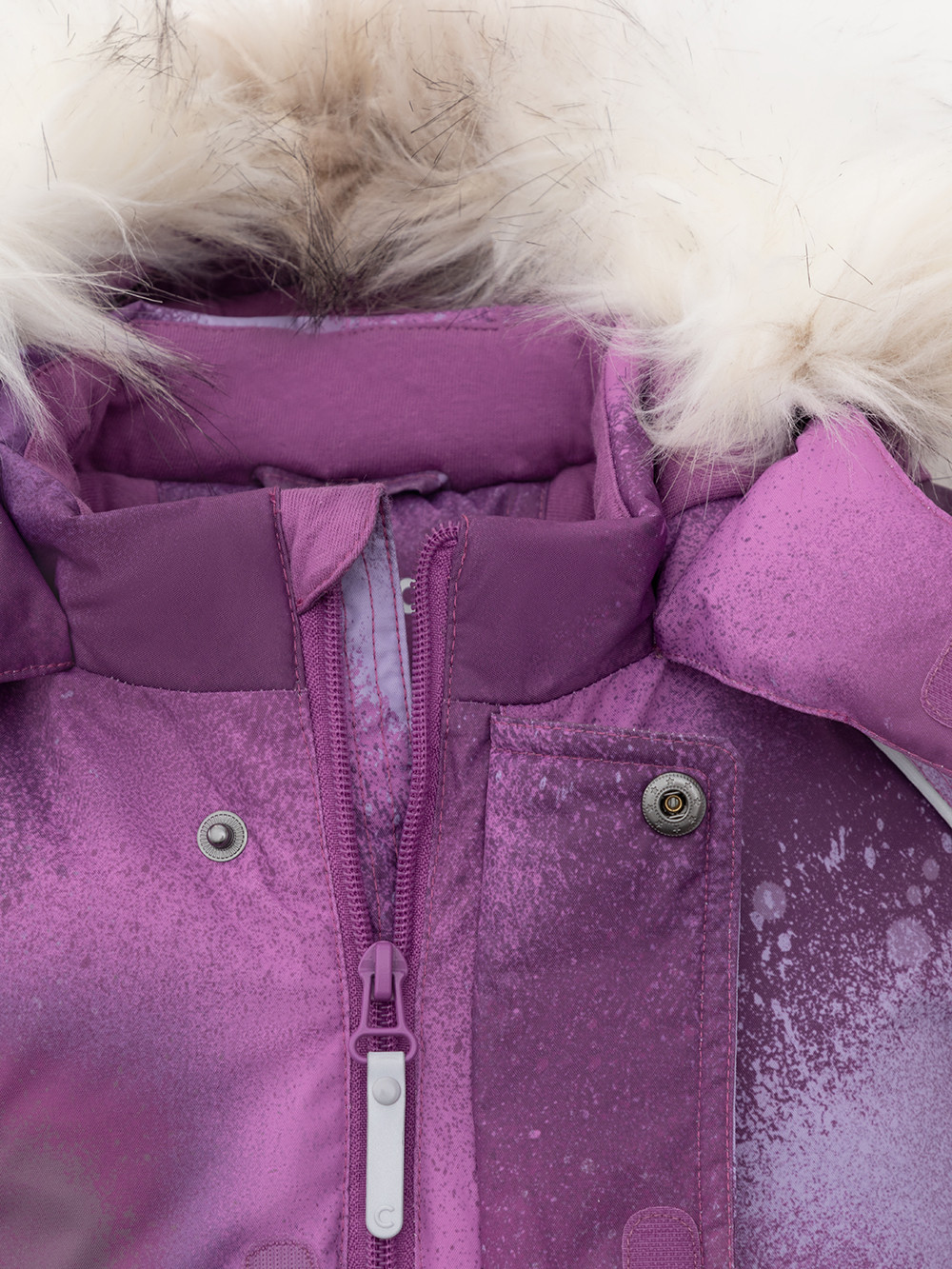 Комбинезоны утепленные для девочки, артикул: ВК 60116/н/16 Ал, цвет: фиолетовый, фото 6